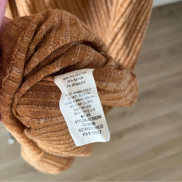 🌻RIBBED MUSTARD BOHO WIDE LEG COMFY PANTS🌻 - Picture 4 of 5